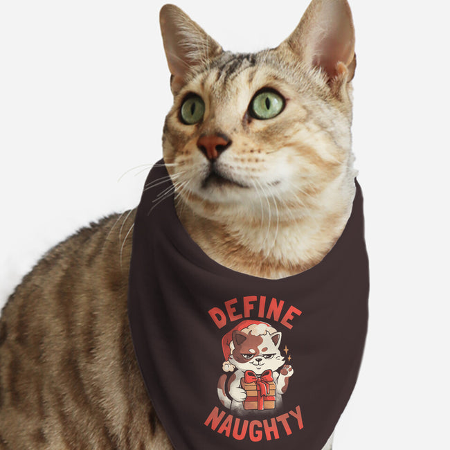 Santa Define Naughty-Cat-Bandana-Pet Collar-eduely