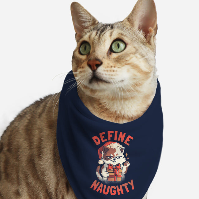 Santa Define Naughty-Cat-Bandana-Pet Collar-eduely