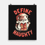 Santa Define Naughty-None-Matte-Poster-eduely