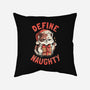 Santa Define Naughty-None-Non-Removable Cover w Insert-Throw Pillow-eduely