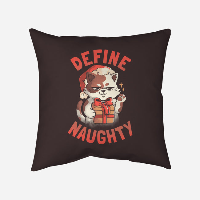 Santa Define Naughty-None-Non-Removable Cover w Insert-Throw Pillow-eduely