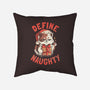 Santa Define Naughty-None-Non-Removable Cover w Insert-Throw Pillow-eduely