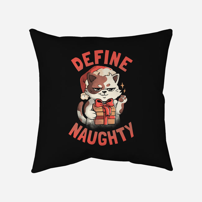 Santa Define Naughty-None-Removable Cover w Insert-Throw Pillow-eduely