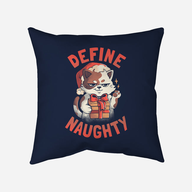 Santa Define Naughty-None-Removable Cover w Insert-Throw Pillow-eduely