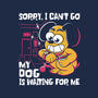 My Dog Is Waiting-Womens-Fitted-Tee-estudiofitas