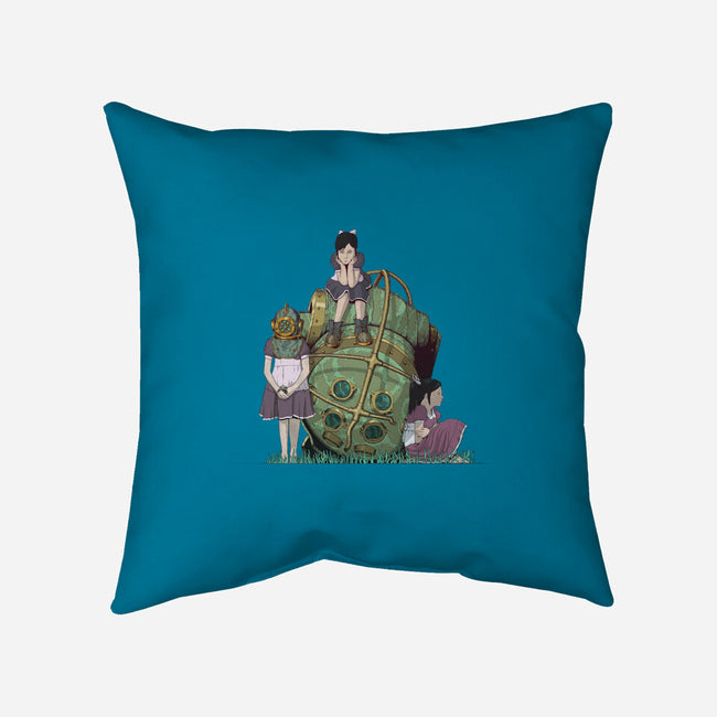 Sad Girls-None-Removable Cover w Insert-Throw Pillow-Louis Picard