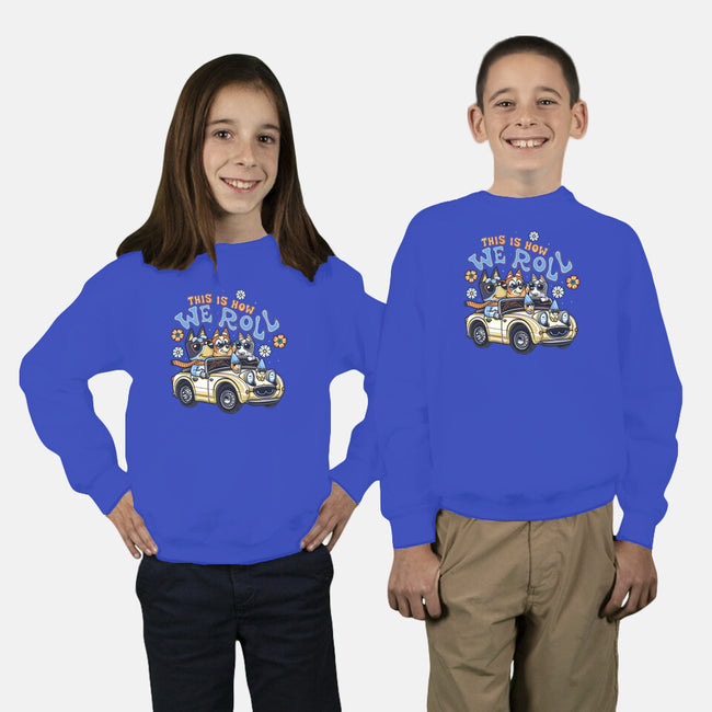 This Is How We Roll-Youth-Crew Neck-Sweatshirt-momma_gorilla