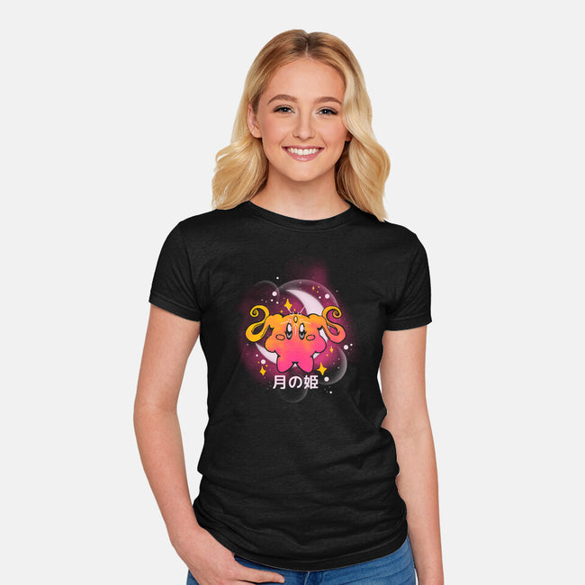 The Moon Princess-Womens-Fitted-Tee-Sketchdemao