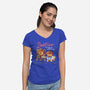 Kitty Painter-Womens-V-Neck-Tee-2DFeer