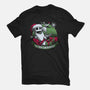 Skeleton Christmas Halloween-Womens-Basic-Tee-Studio Mootant