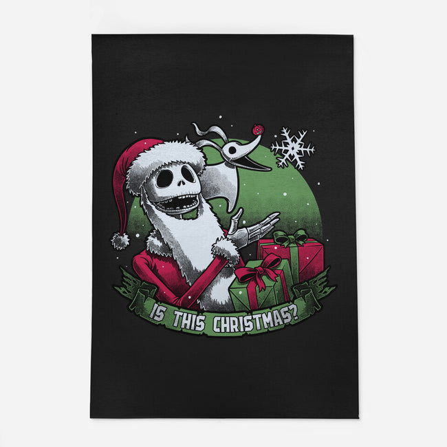 Skeleton Christmas Halloween-None-Outdoor-Rug-Studio Mootant