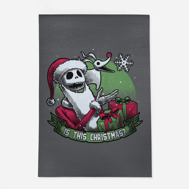 Skeleton Christmas Halloween-None-Outdoor-Rug-Studio Mootant