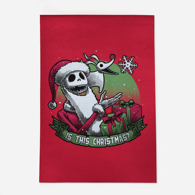 Skeleton Christmas Halloween-None-Outdoor-Rug-Studio Mootant