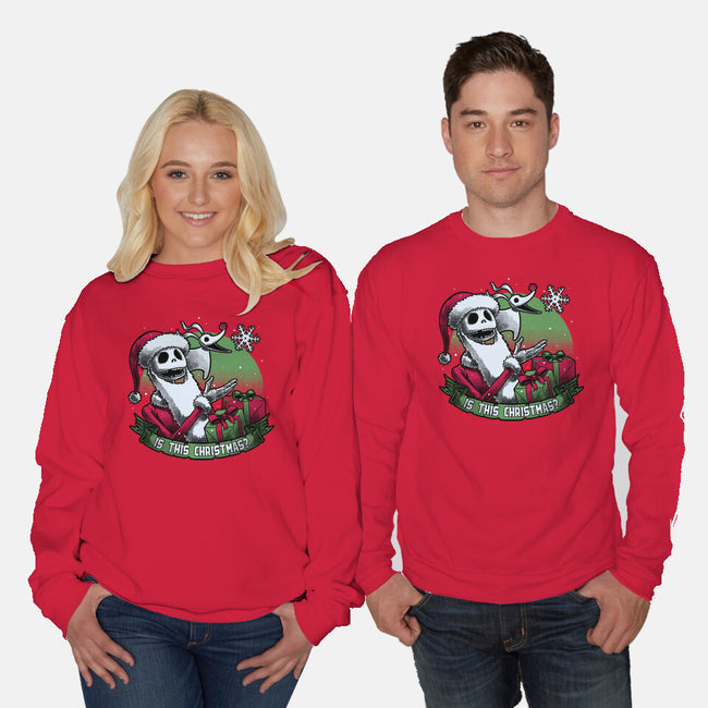 Skeleton Christmas Halloween-Unisex-Crew Neck-Sweatshirt-Studio Mootant