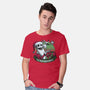 Skeleton Christmas Halloween-Mens-Basic-Tee-Studio Mootant