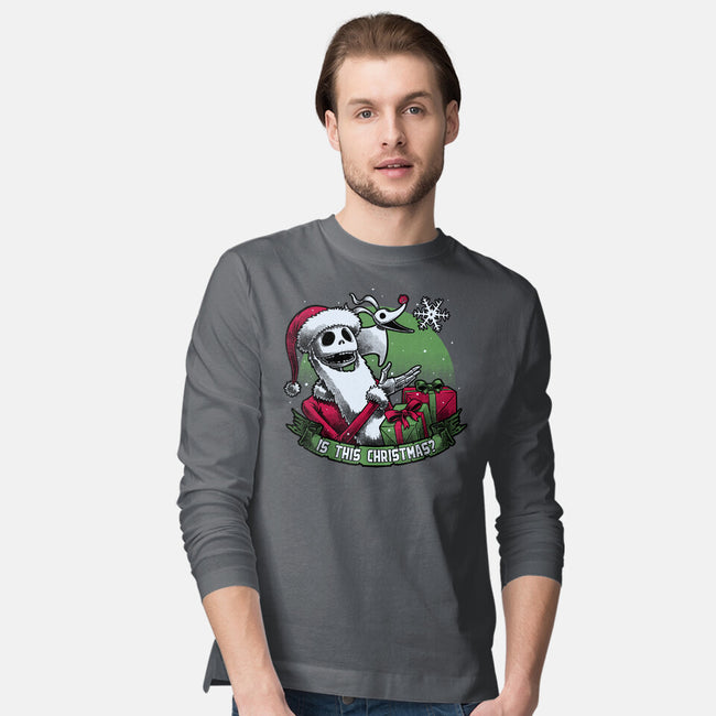 Skeleton Christmas Halloween-Mens-Long Sleeved-Tee-Studio Mootant