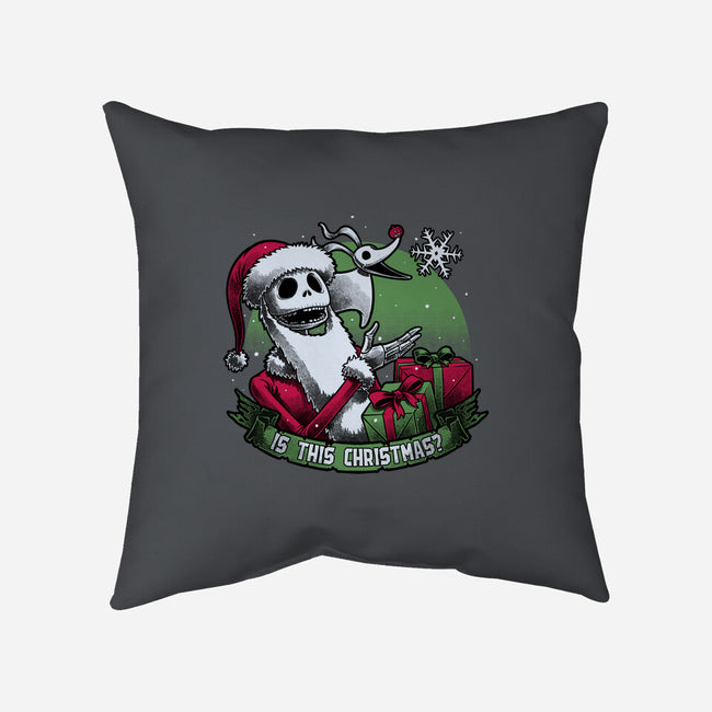 Skeleton Christmas Halloween-None-Removable Cover w Insert-Throw Pillow-Studio Mootant