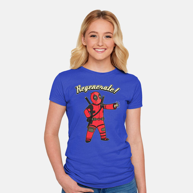 Regenerate Boy-Womens-Fitted-Tee-pigboom