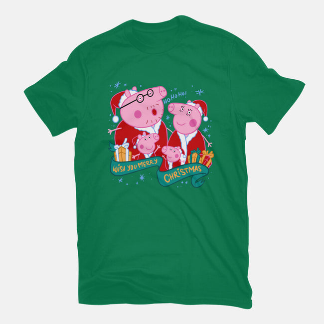 Christmas Family-Unisex-Basic-Tee-spoilerinc