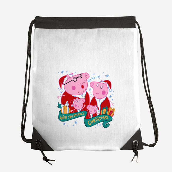 Christmas Family-None-Drawstring-Bag-spoilerinc