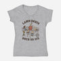 Safe For All Ages-Womens-V-Neck-Tee-kg07