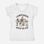 Safe For All Ages-Womens-V-Neck-Tee-kg07