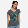 Ex-Soldier Landscape-Womens-V-Neck-Tee-dandingeroz