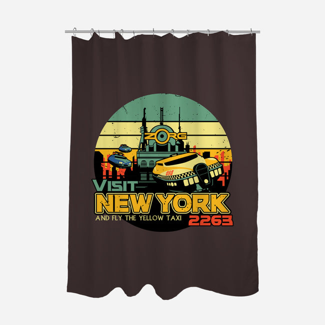 Visit New York 2263-None-Polyester-Shower Curtain-daobiwan