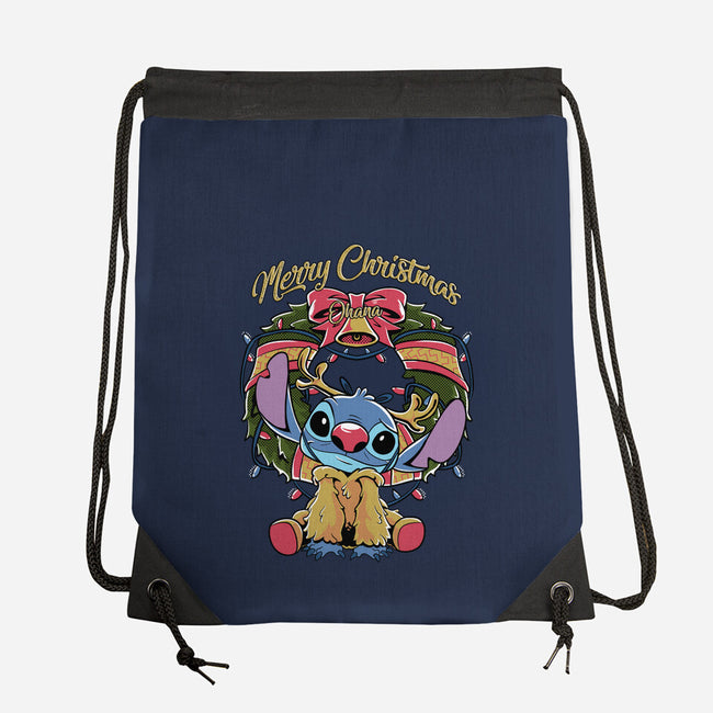 Stitch Christimas-None-Drawstring-Bag-Nihon Bunka