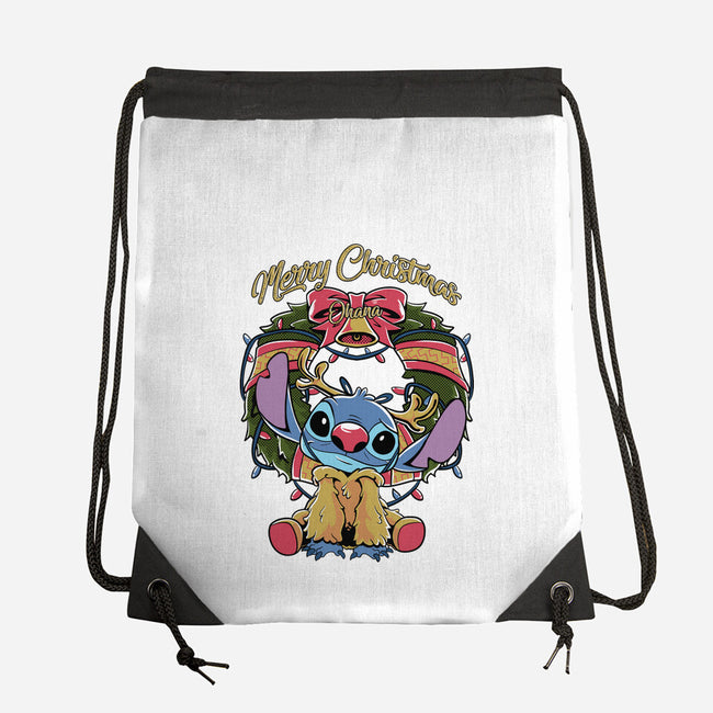 Stitch Christimas-None-Drawstring-Bag-Nihon Bunka