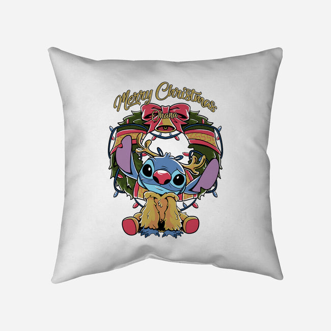 Stitch Christimas-None-Non-Removable Cover w Insert-Throw Pillow-Nihon Bunka