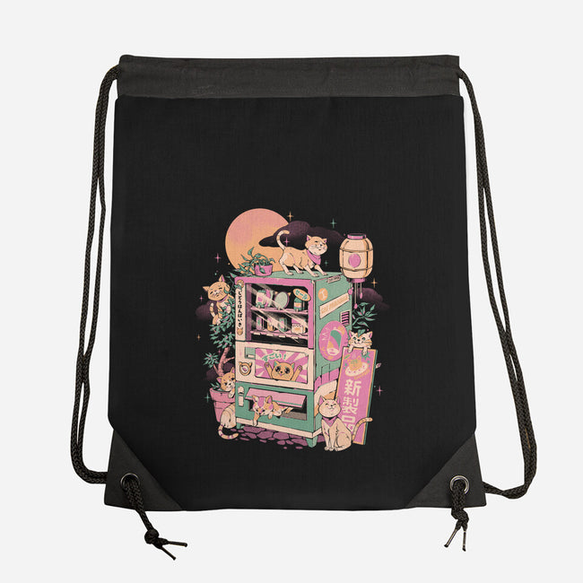 Cat Vending Machine-None-Drawstring-Bag-ilustrata