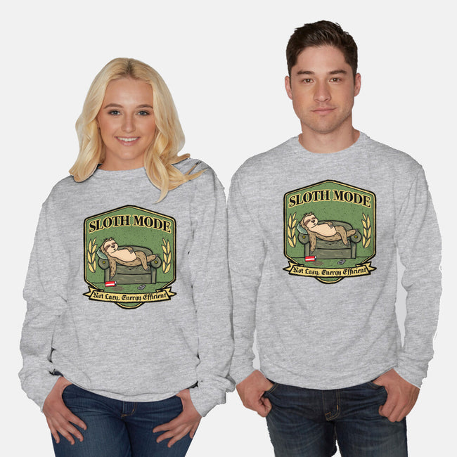 Sloth Mode-Unisex-Crew Neck-Sweatshirt-Agaena