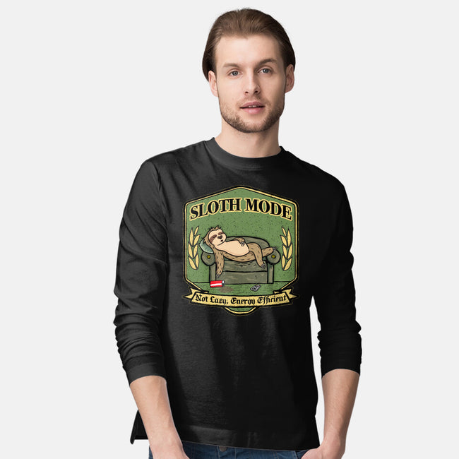 Sloth Mode-Mens-Long Sleeved-Tee-Agaena