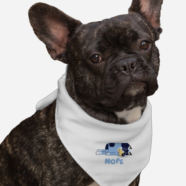 Nope Dad-Dog-Bandana-Pet Collar-rocketman_art