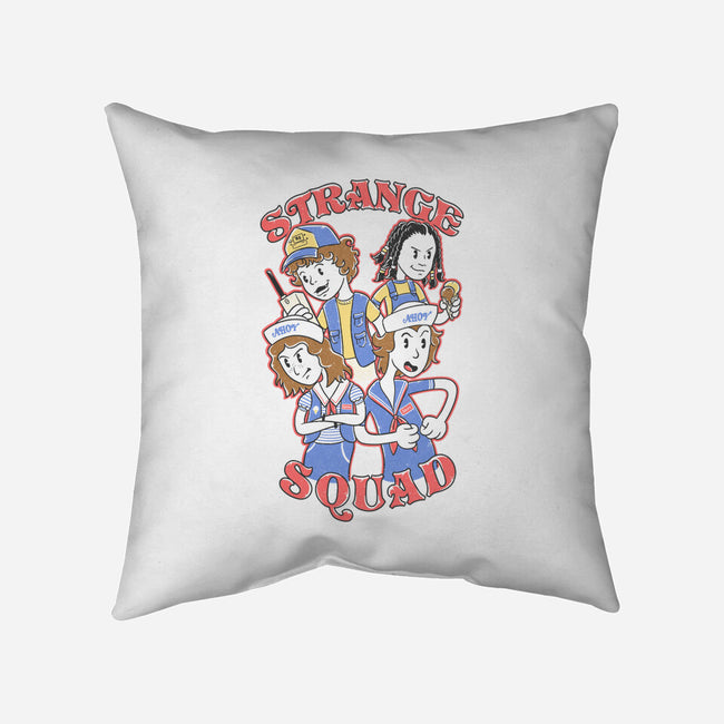Strange Squad-None-Removable Cover-Throw Pillow-Umberto Vicente