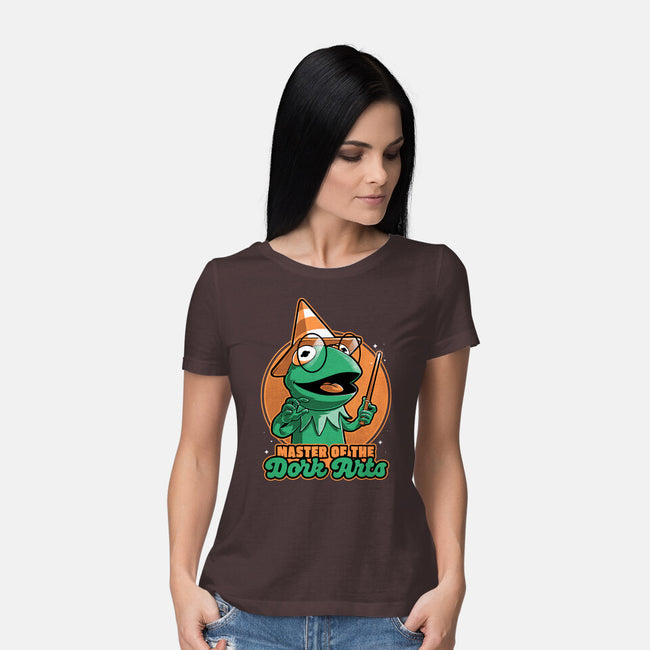 Dark Magic Frog-Womens-Basic-Tee-Studio Mootant