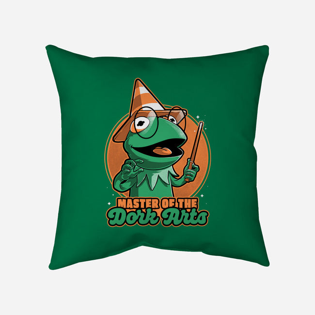 Dark Magic Frog-None-Removable Cover-Throw Pillow-Studio Mootant