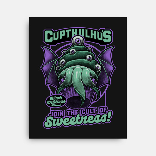 Cupcake Cthulhu-None-Stretched-Canvas-Studio Mootant