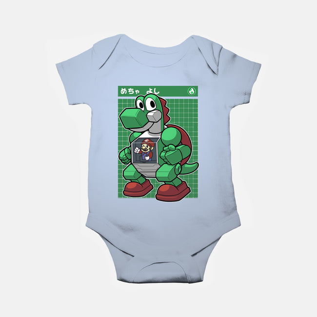 Mecha Green Dinosaur-Baby-Basic-Onesie-Astrobot Invention