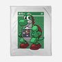 Mecha Green Dinosaur-None-Fleece-Blanket-Astrobot Invention
