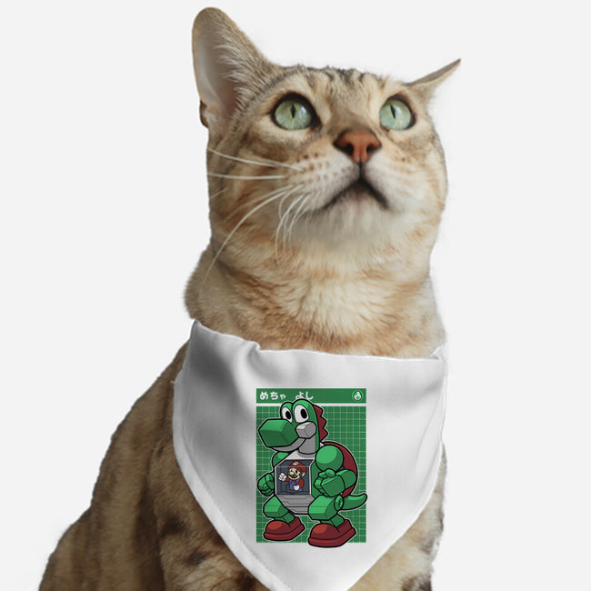 Mecha Green Dinosaur-Cat-Adjustable-Pet Collar-Astrobot Invention