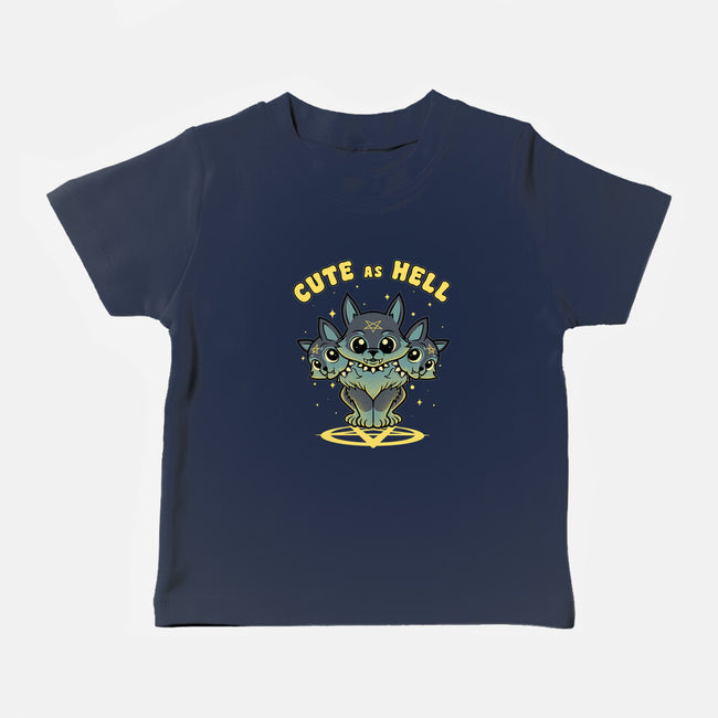 Cute As Cerberus-Baby-Basic-Tee-Astrobot Invention
