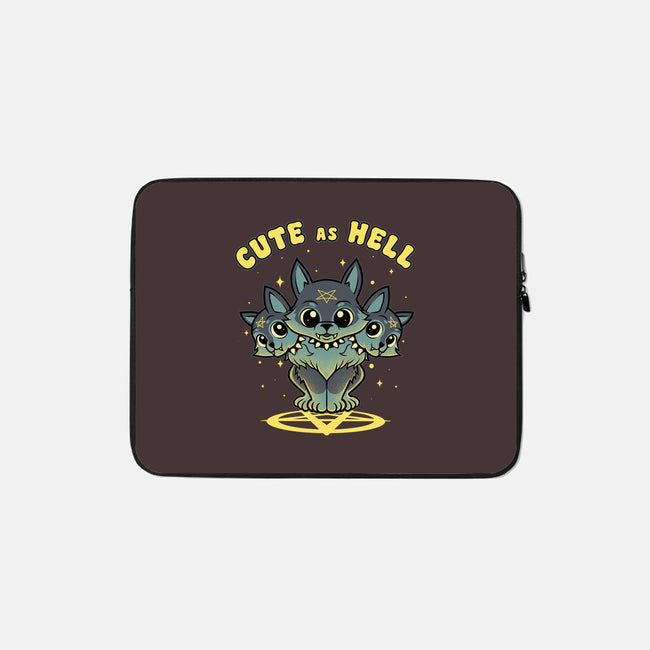 Cute As Cerberus-None-Zippered-Laptop Sleeve-Astrobot Invention