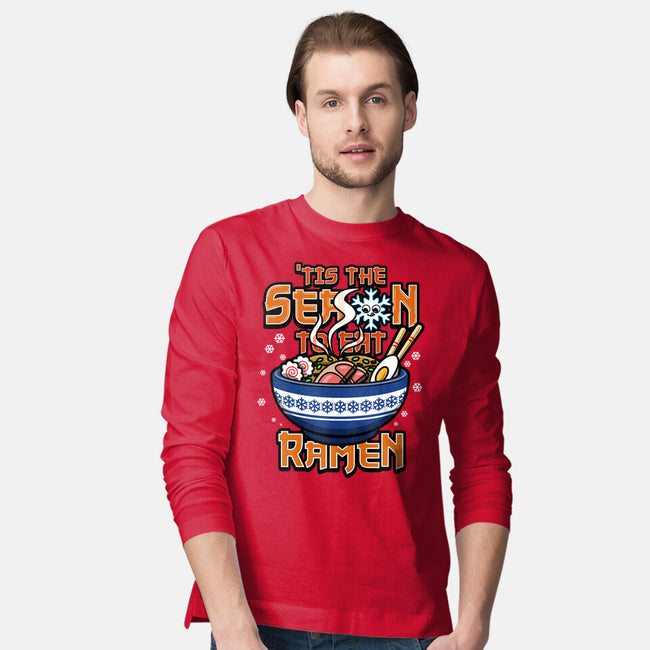 Tis The Season To Eat Ramen-Mens-Long Sleeved-Tee-Boggs Nicolas