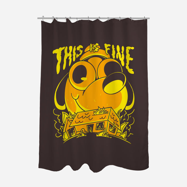Ultimate This Is Fine-None-Polyester-Shower Curtain-estudiofitas