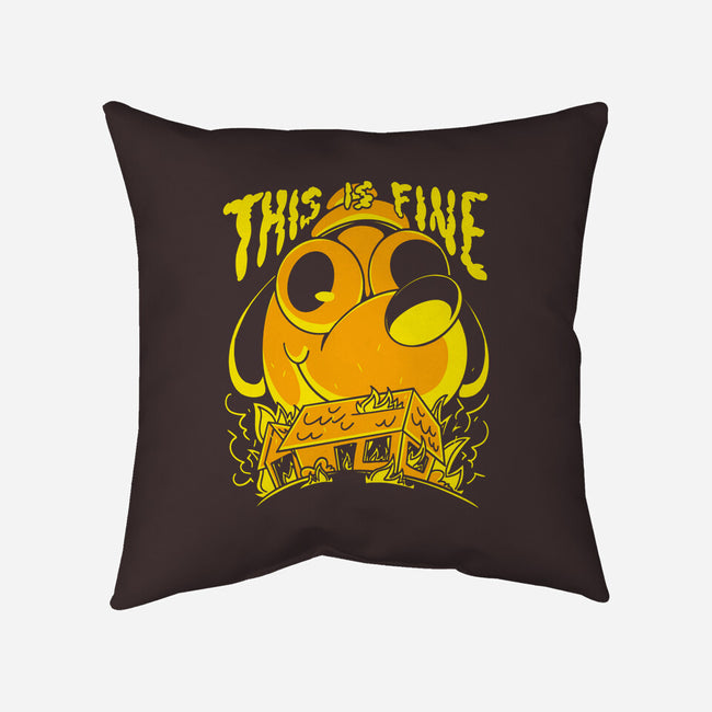 Ultimate This Is Fine-None-Removable Cover-Throw Pillow-estudiofitas