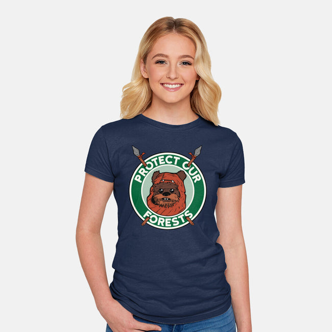 Protect Our Forests-Womens-Fitted-Tee-Melonseta