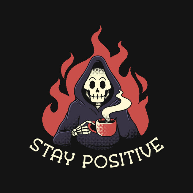 Death Drinking Coffee-Youth-Pullover-Sweatshirt-tobefonseca