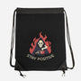 Death Drinking Coffee-None-Drawstring-Bag-tobefonseca